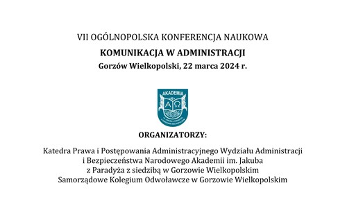 Pracownicy INP UZ uczestnikami VII Ogólnopolskiej Konferencji Naukowej „Komunikacja w administracji”