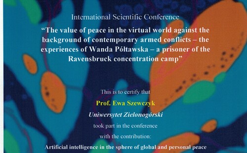 THE VALUE OF PEACE IN THE VIRTUAL WORLD AGAINST THE BACKGROUND OF CONTEMPORARY ARMED CONFLICTS – THE EXPERIENCES OF WANDA PÓŁTAWSKA- A PRISONER OF THE RAVENSBRUCK CONCENTRATION CAMP