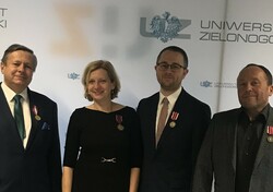 Prof. Andrzej Bisztyga, prof. Martyna Łaszewska - Hellriegel, dr Piotr Kapusta, prof. Ivan Pankevych